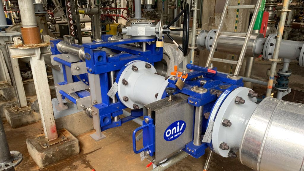 Onis qfc quick filter changer on pipe on site